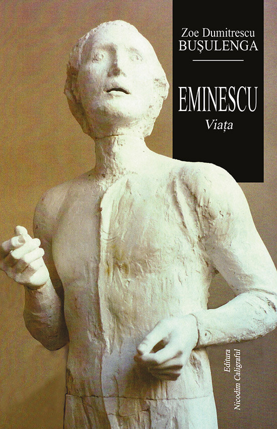 Coperta cărții „Eminescu - Viața” lansată la Mănăstirea Putna pe 15 ianuarie 2009.
